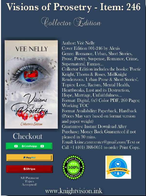 The image is an advertisement for a Visions of Reality - Collector's Edition book with checkout options, a description, and a website link.