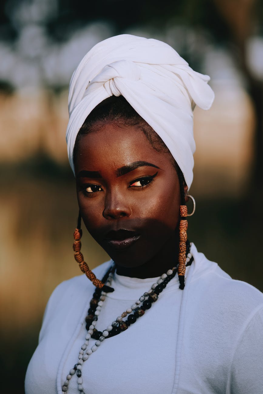 portrait of beautiful african woman